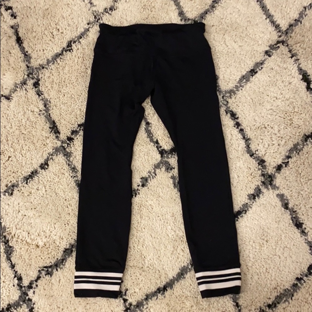 7/8 Leggings with striped ankle